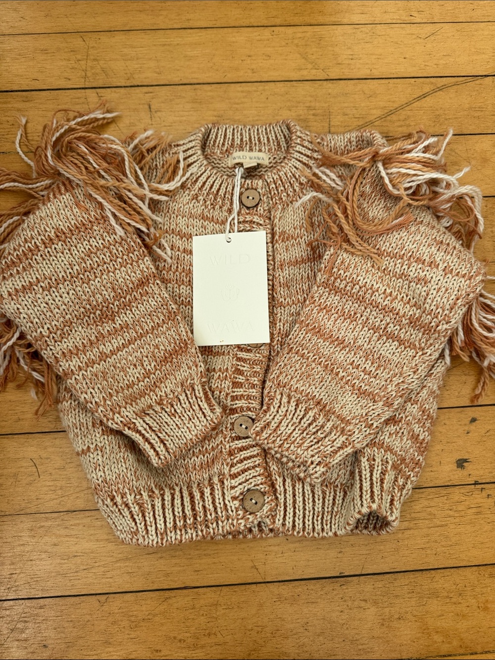 BNWT WILD WAWA FRINGE SWEATER